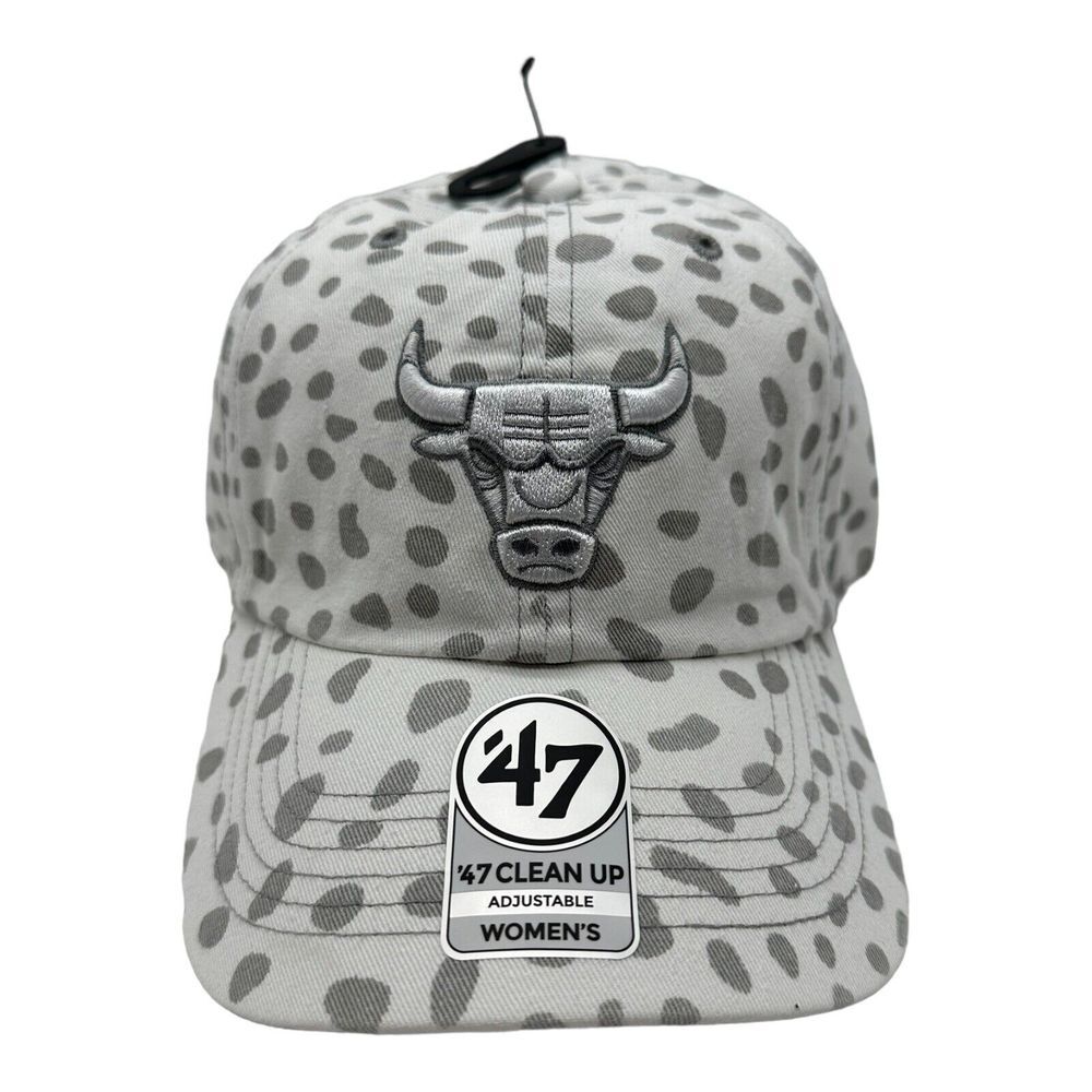 '47 Brand Clean Up Chicago Bulls NBA Cheetah Leopard Print Hat Cap Women's NWT